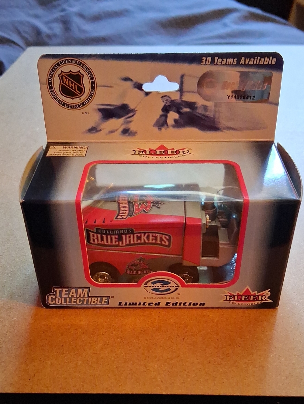 Fleer Team Collectible Columbus Blue Jackets Red Die-Cast Zamboni